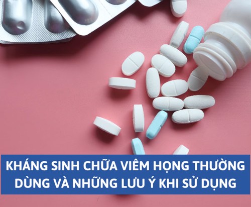 Kháng sinh chữa viêm họng thường dùng và những lưu ý khi sử dụng